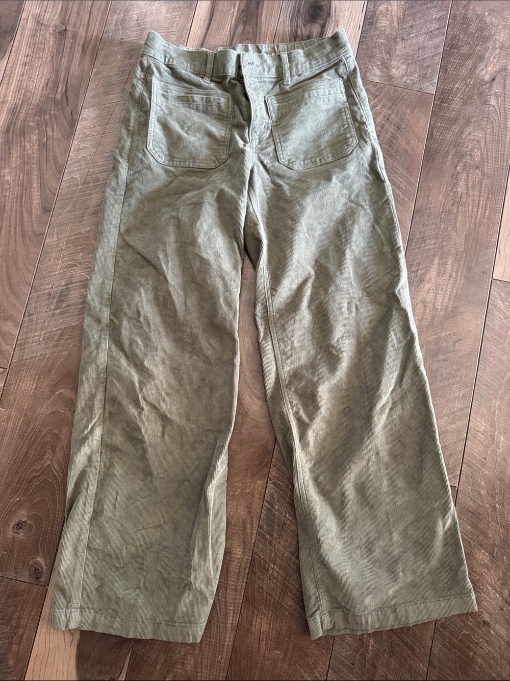 American Eagle Outfitters Olive Green Wide-Leg cords
